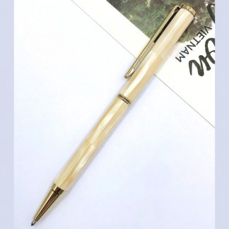 Orange Mississipi Pearl Signature Pen-Titanium Gold plated-INSPIRED